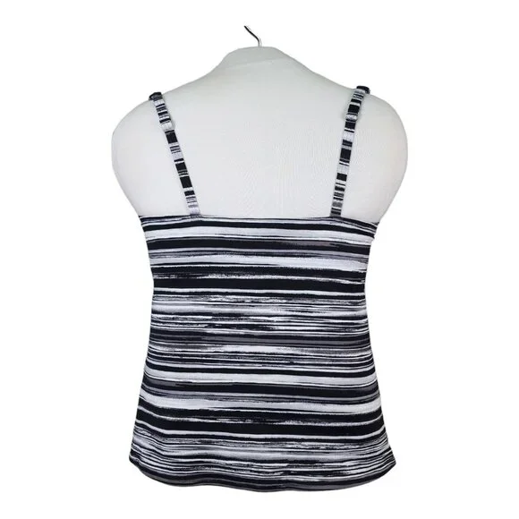 Lands End Tankini Swim Top Size 16 Square Neck Underwire Bra Swimsuit New - Picture 3 of 10